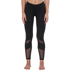 FEIVO Black/Mesh Yoga Pants